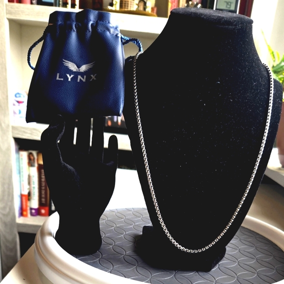 LYNX Box Chain Necklace - Stainless Steel 3.5mm - Picture 2 of 6
